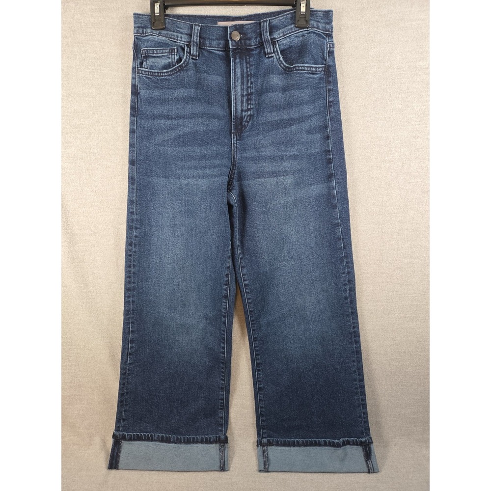 Joe's Jeans Matriarch Wide Leg Ankle Jeans Cuffed 29 Stretch Comfort Boho